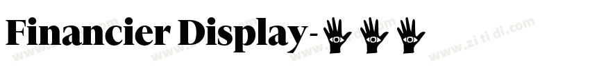 Financier Display字体转换 Financier Display字体转换